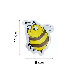 Наклейка на Автомобіль - "Бджілка Трудівниця" (маленька 11х9 см)