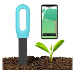 Вологомір (аналізатор) вологості та температури ґрунту – бездротовий “Bluetooth”