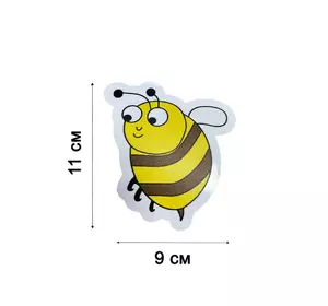 Наклейка на Автомобіль - "Бджілка Трудівниця" (маленька 11х9 см)