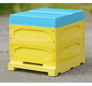 Улей ППУ «BeeStar» (2 магазин на 10 рамок) — кольоровий