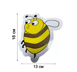 Наклейка на Автомобіль - "Бджілка Трудівниця" (велика 16х13 см)